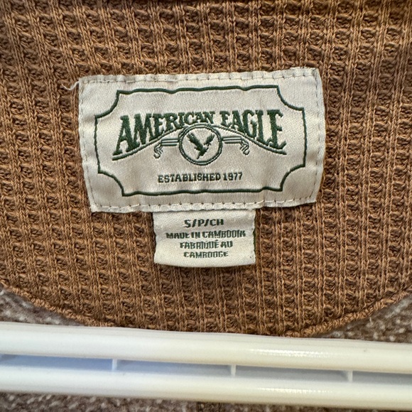 NWOT American Eagle Oversized Crewneck Sweatshirt, Mountain Graphic with Text - Picture 4 of 5